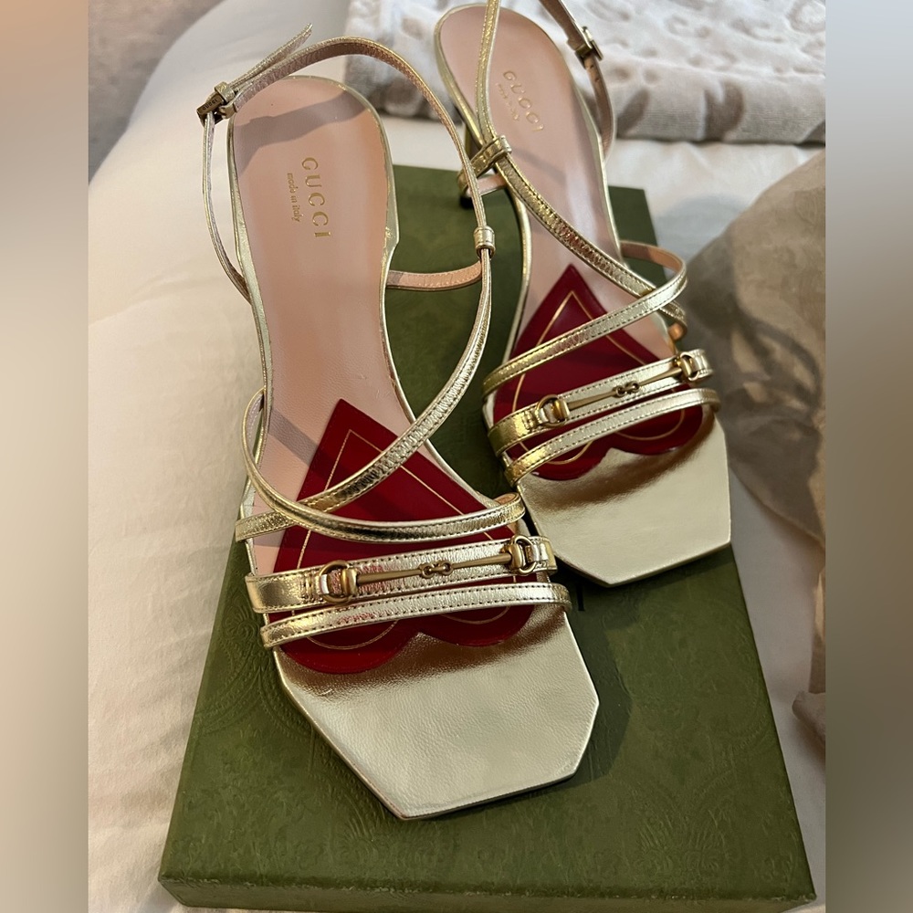 Gold Love Heels